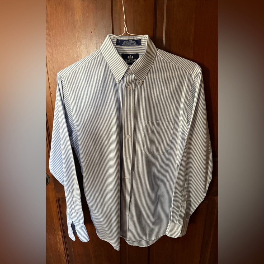 Men's Blue Striped Shirt